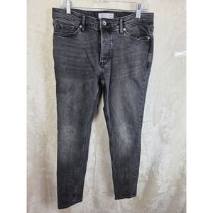 Topman Stretch Skinny Jeans Washed Black Denim W32 L32 69A03TWBL